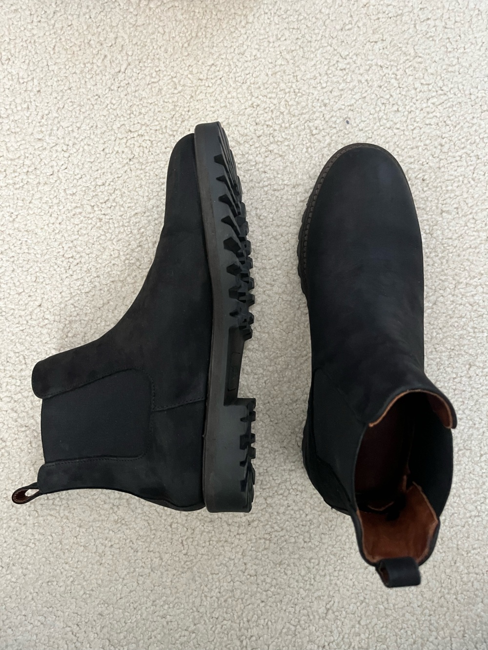 Portland Leather Patina Men's Chelsea Boot Shadow Black - size 10.5